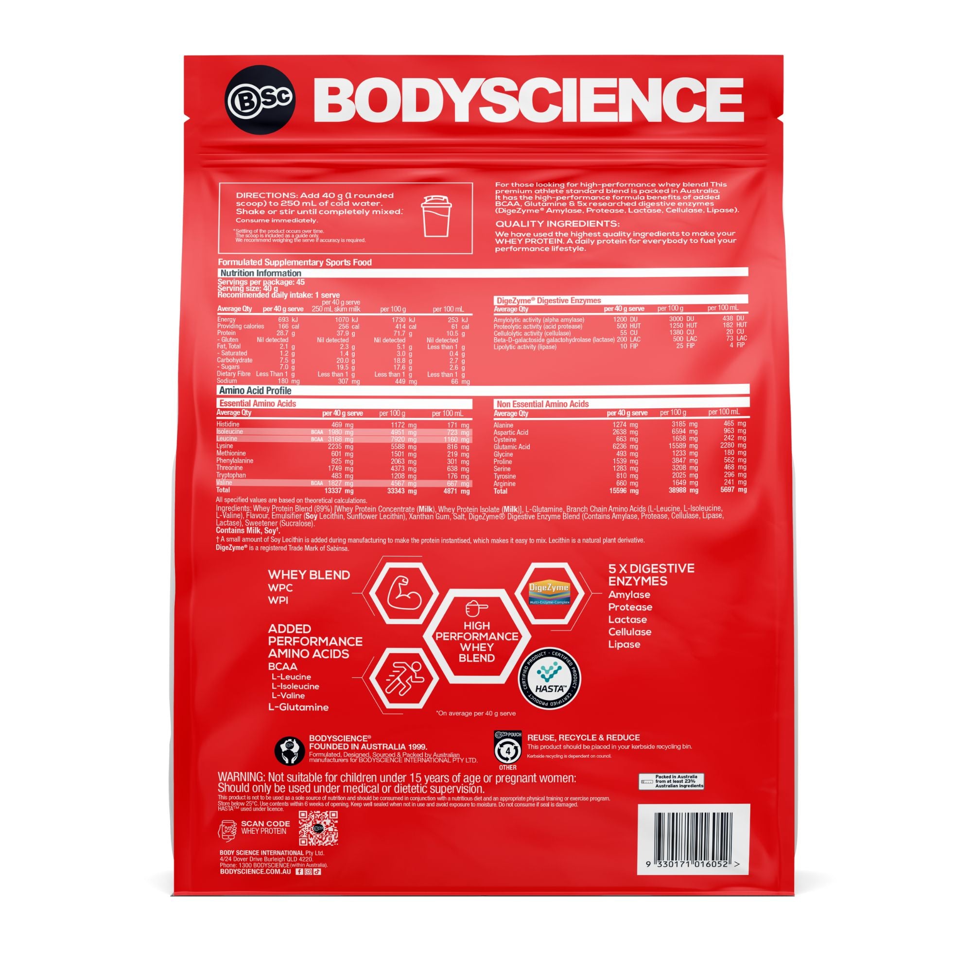 Body Science BSC Whey Protein Powder