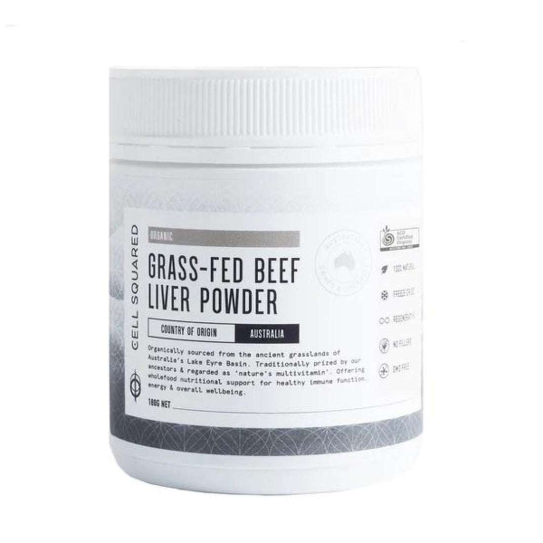 ACO Certified Organic Grass Fed Beef Liver Powder Vitamins and Health