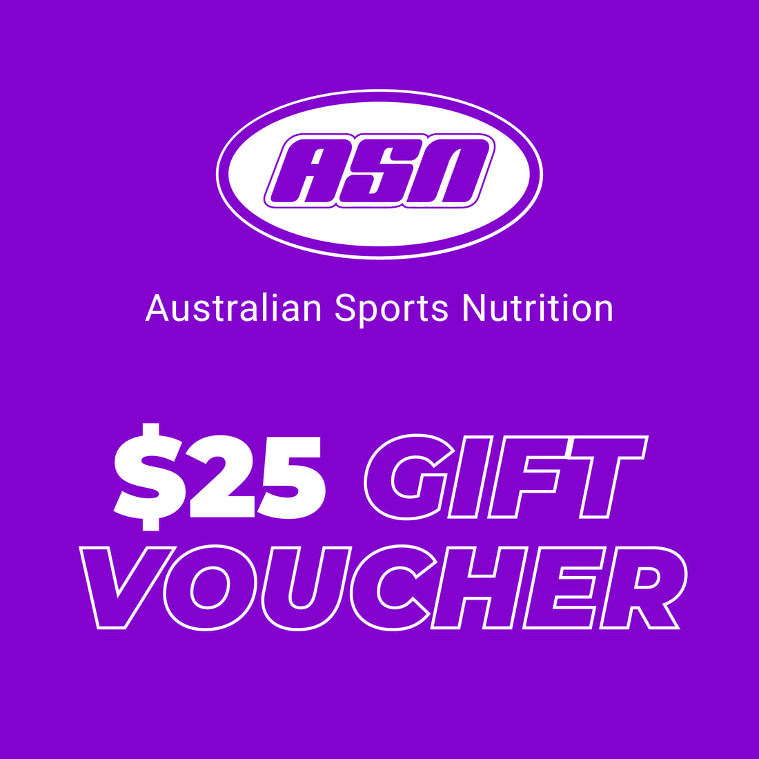 Australian Sports Nutrition Gift Card $25