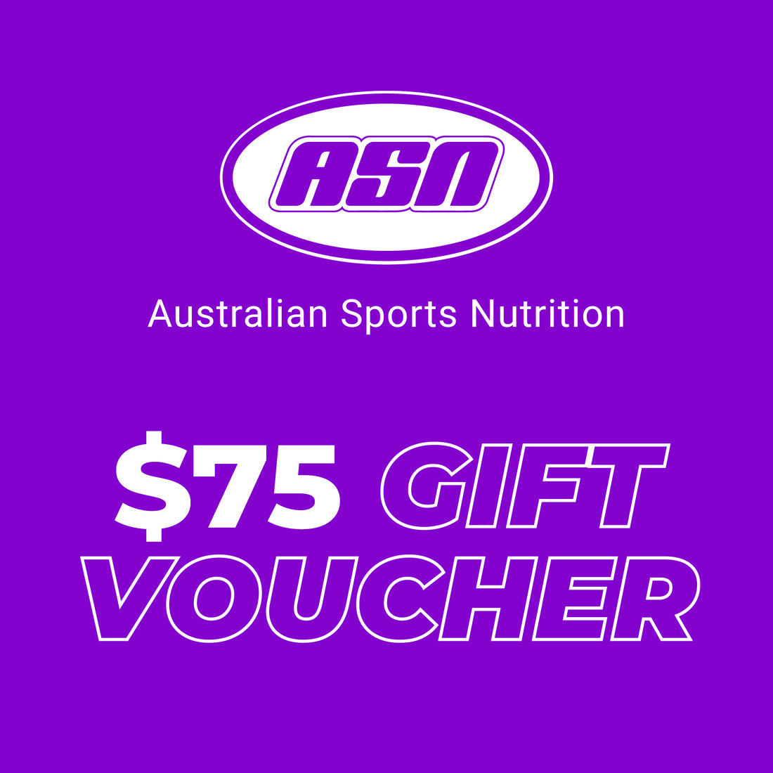 Australian Sports Nutrition Gift Card $75