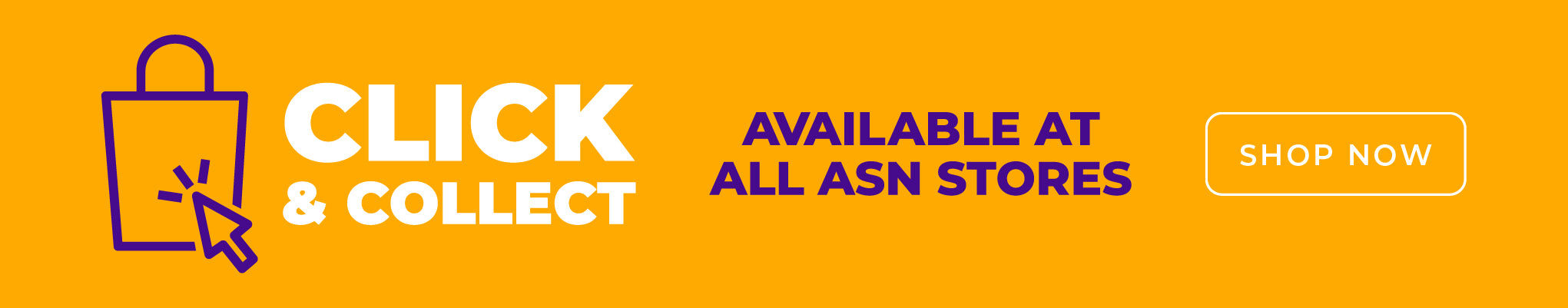 Shop online and pick up in-store with click and collect available at all stores