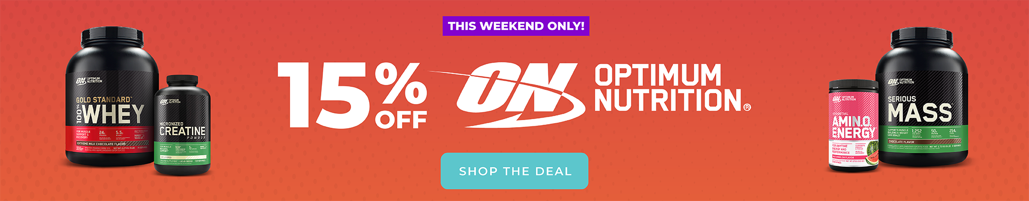 15% off Optimum Nutrition