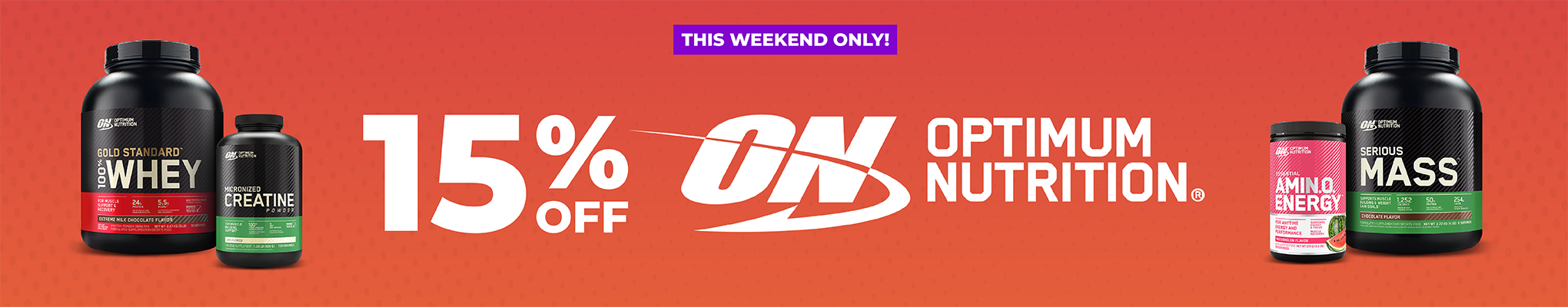 15% off Optimum Nutrition