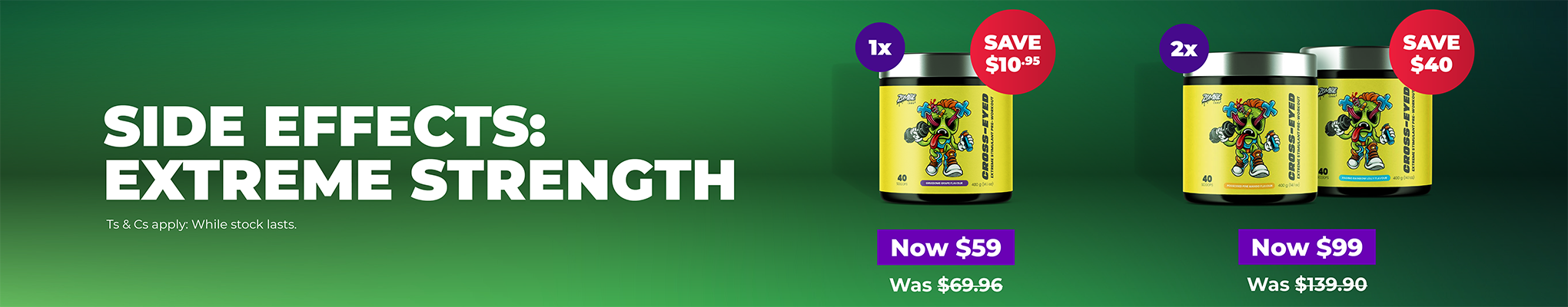 SAVE UP TO $40.90 on Zombie Labs Cross Eyed