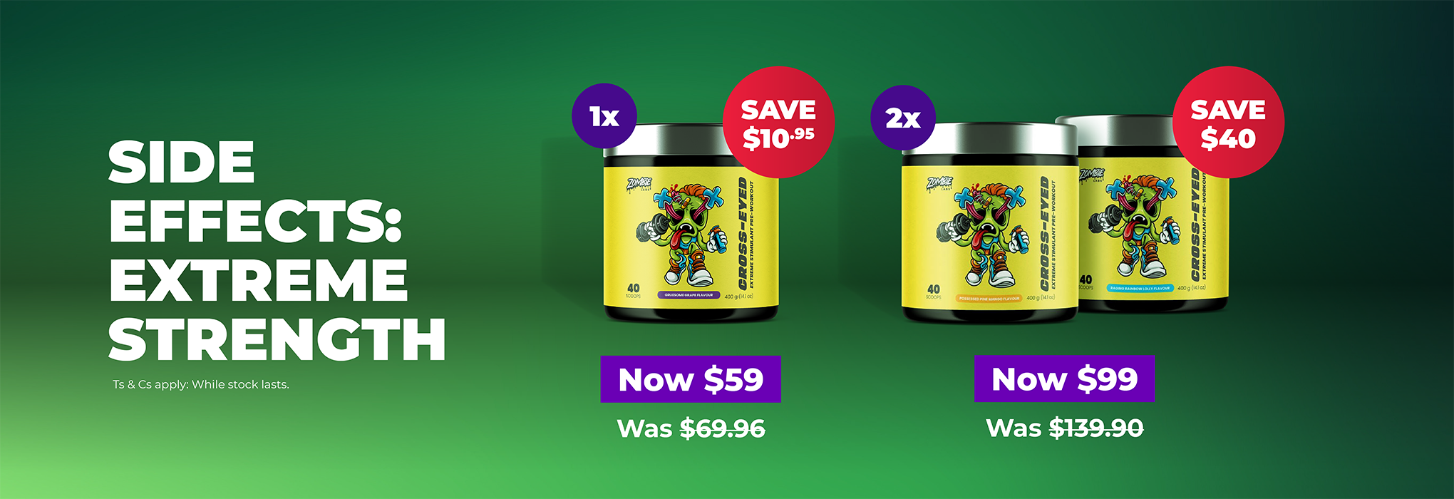 SAVE UP TO $40.90 on Zombie Labs Cross Eyed