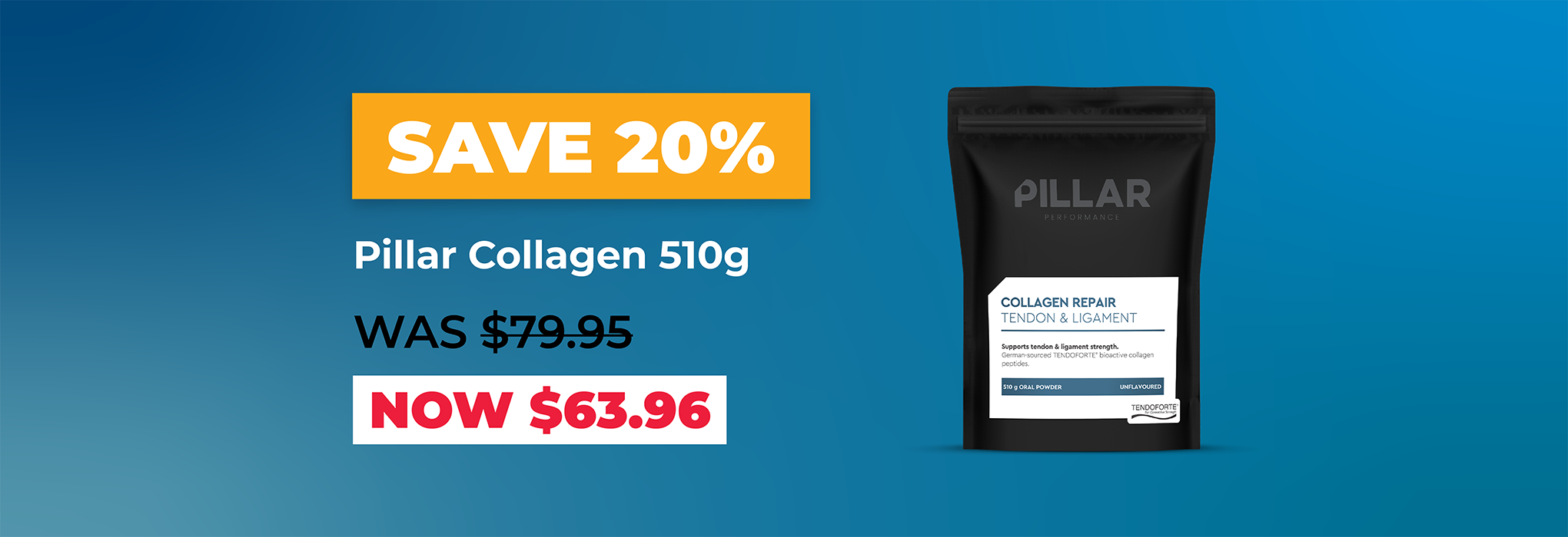 SAVE 20% Pillar Collagen 510g | Great Health Reset