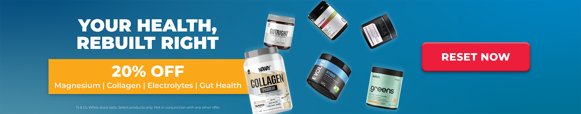 The Great Health Reset | 20% OFF Magnesium, Collagen, Electrolytes & Gut Health