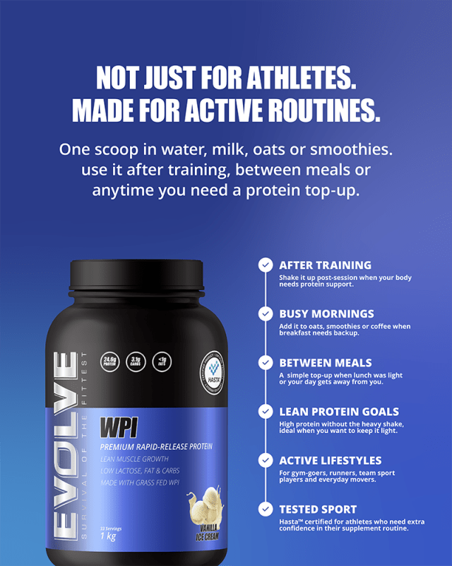 Evolve WPI - HASTA Approved Evolve Nutrition