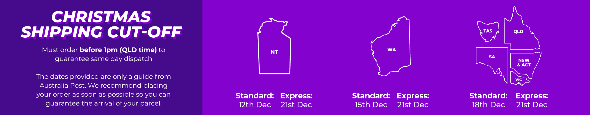 Christmas Shipping Cut Off - NO CTA