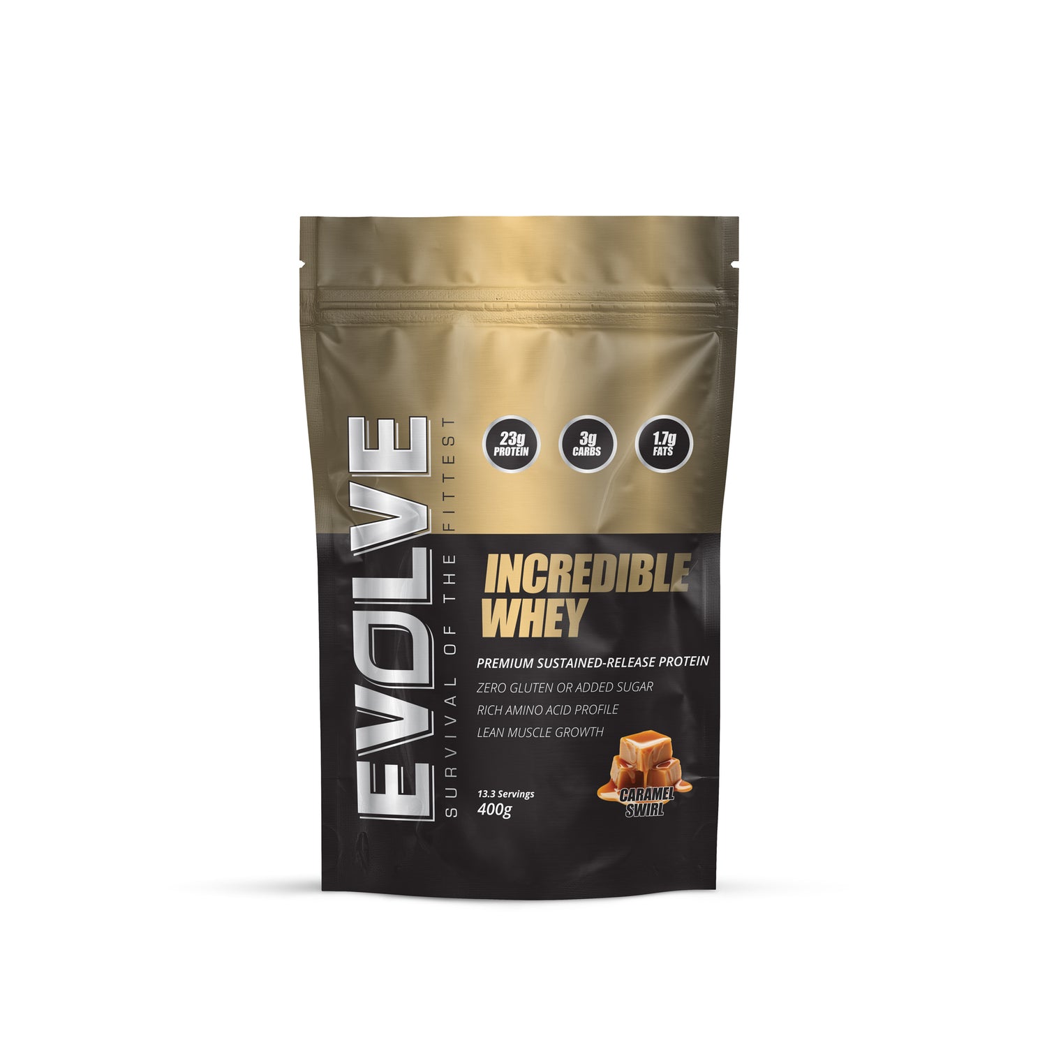 Evolve Incredible Whey 400g Caramel