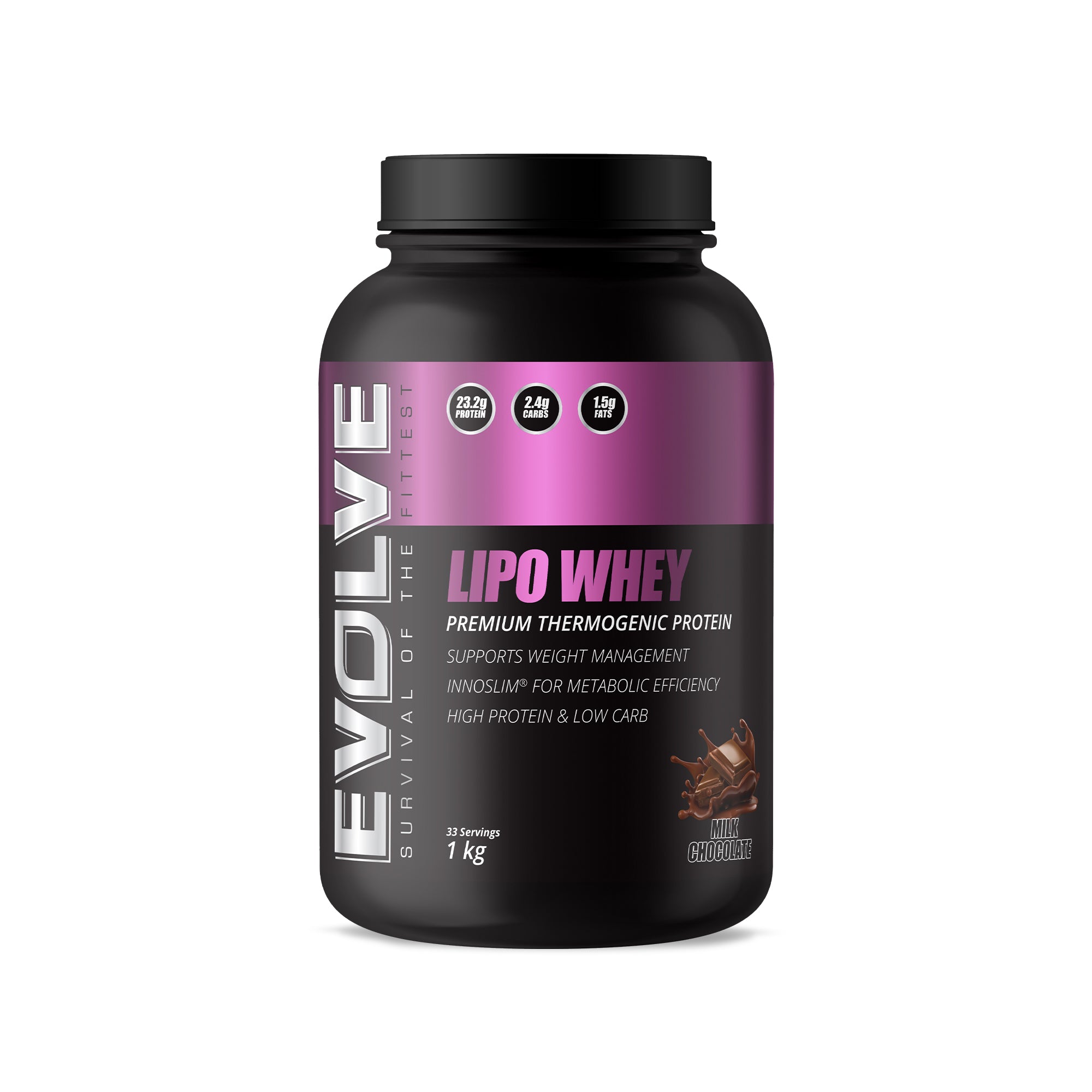 Evolve Lipo Whey 1kg - Milk Chocolate