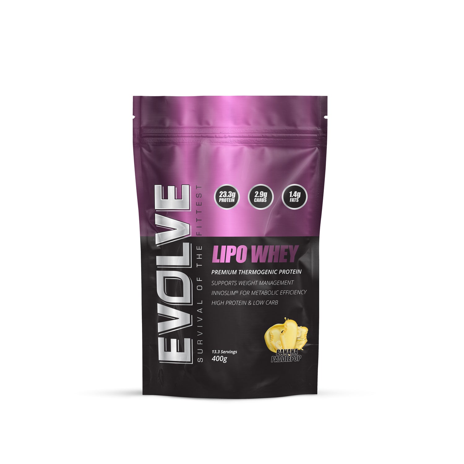 Evolve Lipo Whey 400g Banana