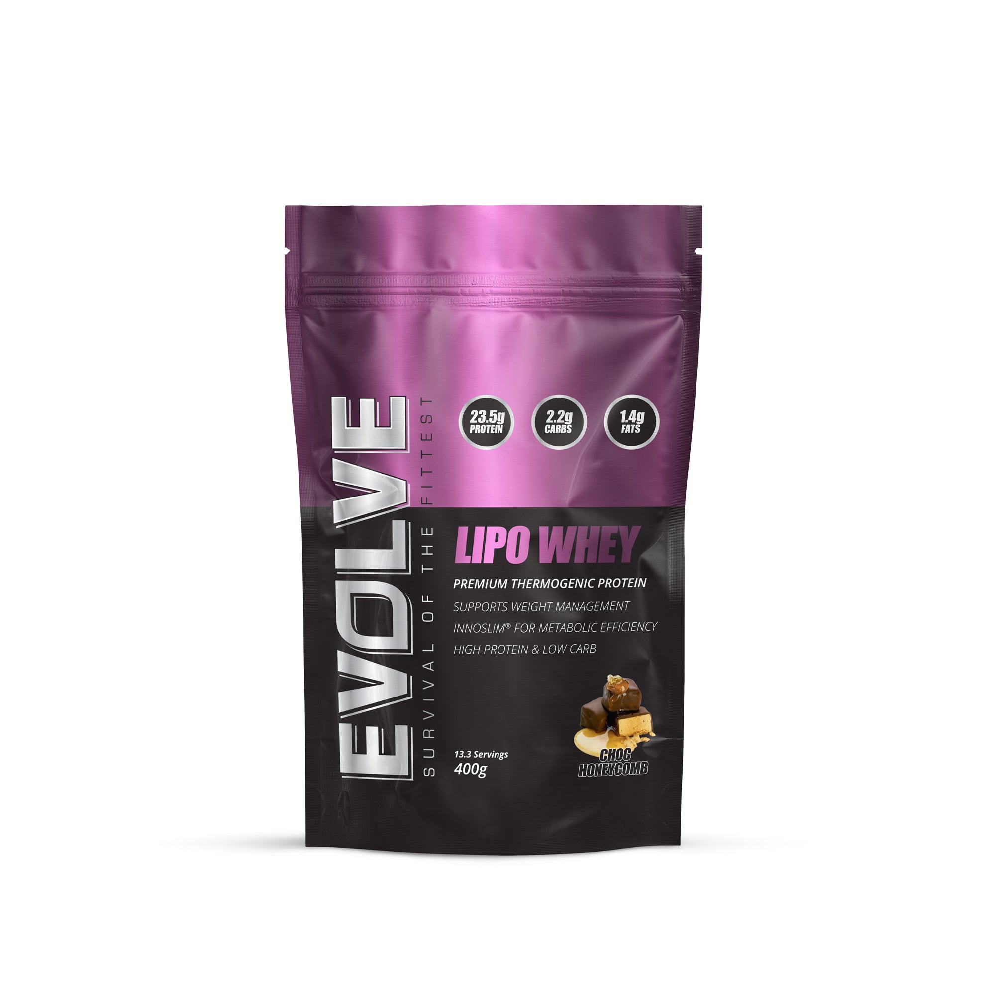 Evolve Lipo Whey 400g Choc Honeycomb