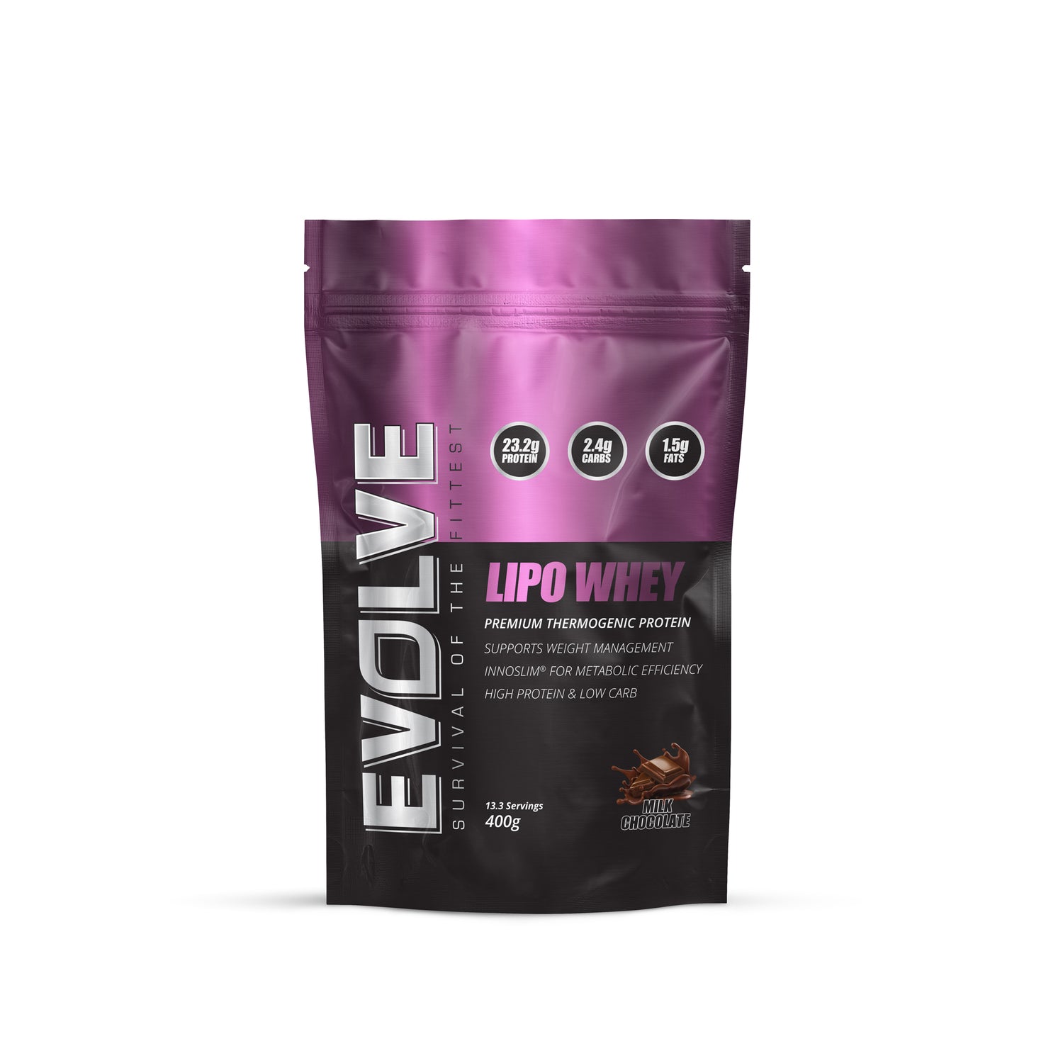 Evolve Lipo Whey 400g Milk Chocolate