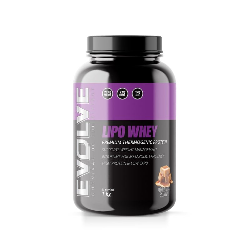 Evolve Nutrition Lipo Whey 1kg - Caramel Swirl