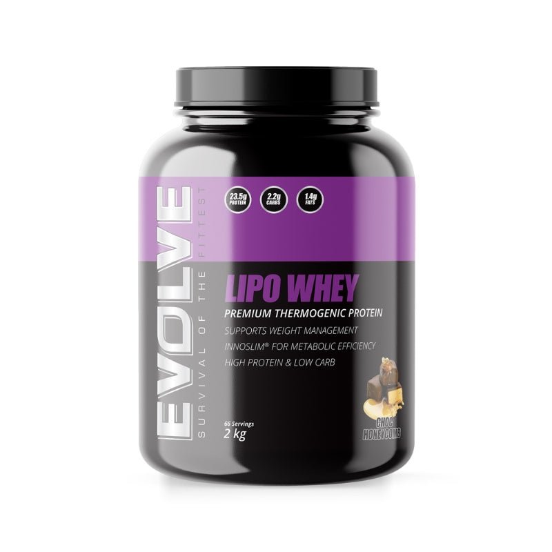 Evolve Nutrition Lipo Whey 2kg - Choc Honeycomb