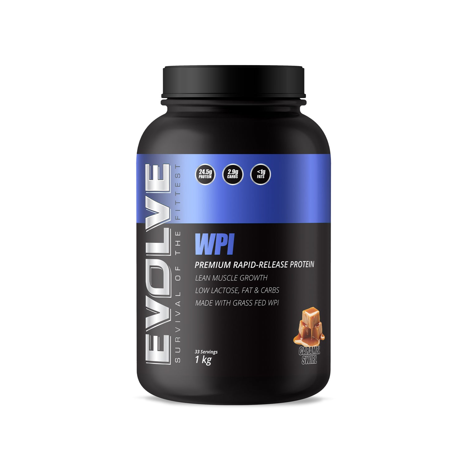 Evolve WPI 1kg - Caramel Swirl