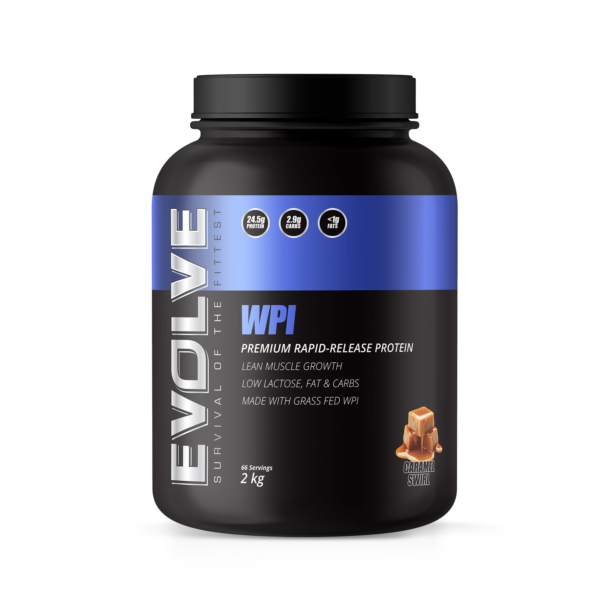 Evolve Nutrition WPI 2kg - Caramel Swirl
