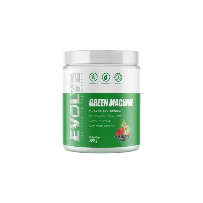 Evolve Green Machine Super Greens Formula - Strawberry Kiwi