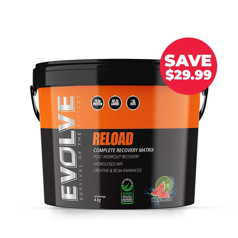 SAVE $29.99 Evolve Reload | 15% OFF Evolve Proteins