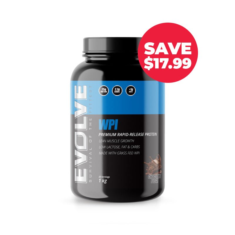 SAVE $17.99 Evolve WPI 1kg Chocolate Fudge