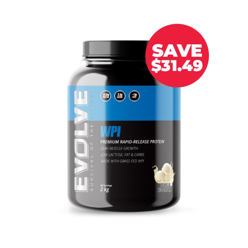 SAVE $31.49 Evolve WPI 2kg Vanilla