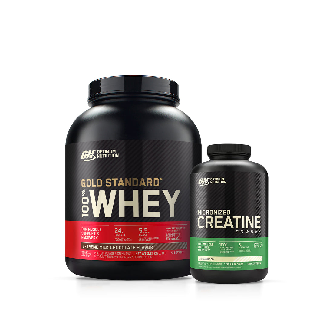 Optimum Nutrition Gold Standard Whey 5LB + Creatine 600g