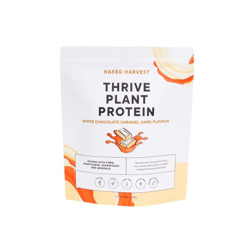 Naked Harvest Thrive Protein - White Choc Caramel
