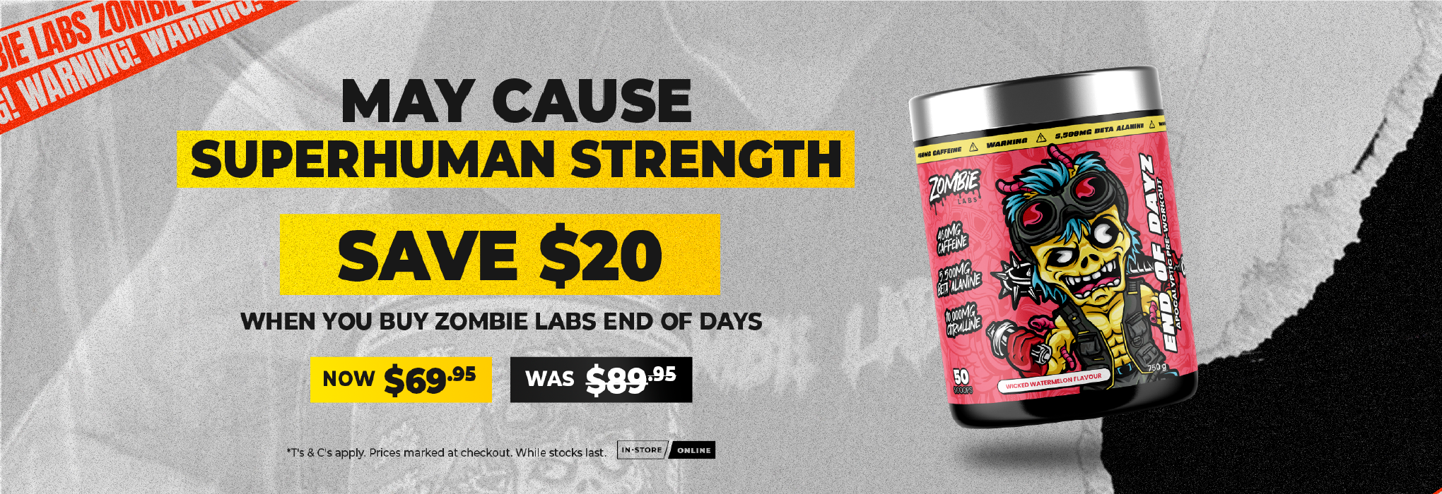 SAVE $20 Zombie Labs End of Days | December Deals