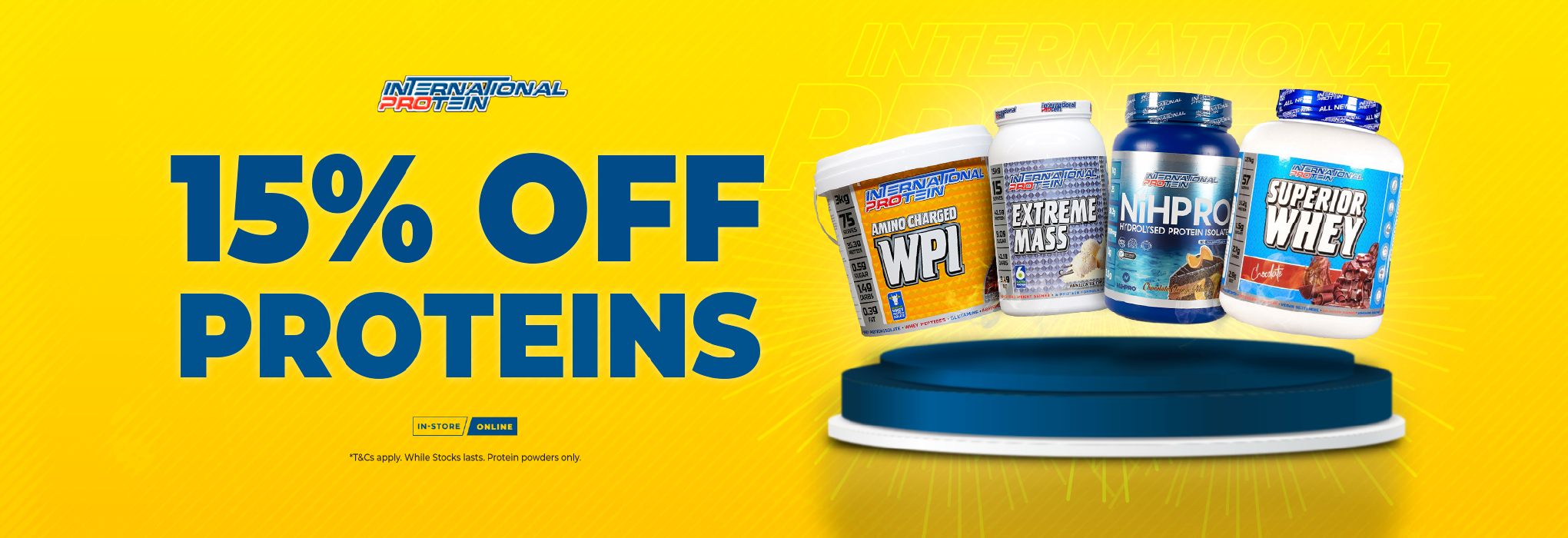 15% OFF International Protein