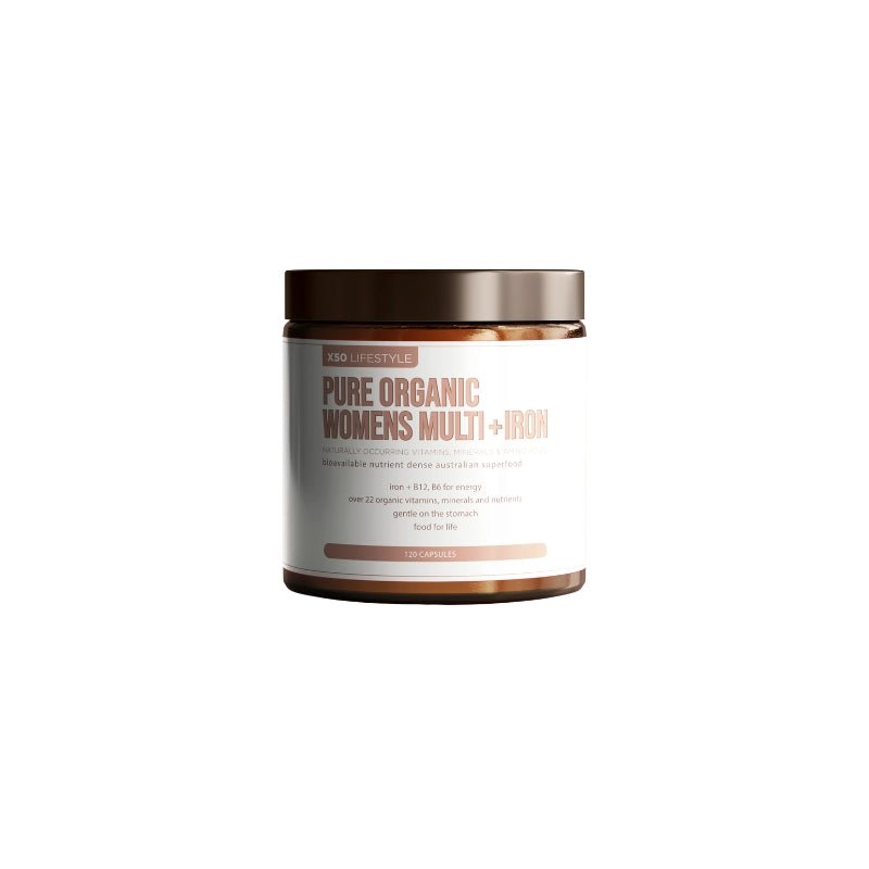 X50 Pure Organic Womens Multi + Iron