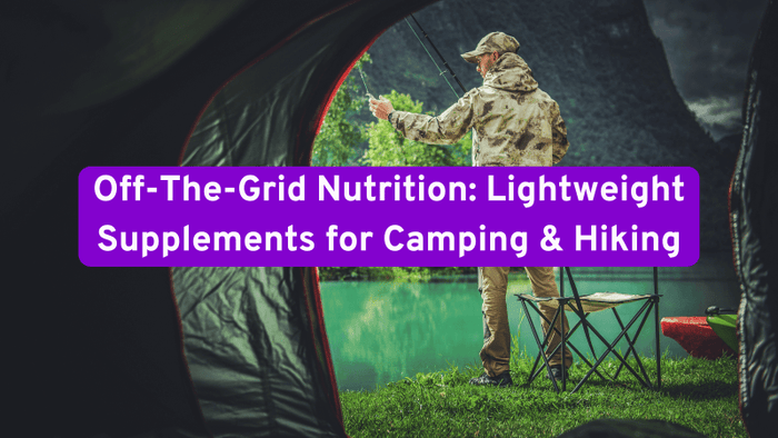 man camping and fishing 