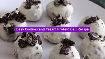 cookies and cream protein ball