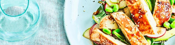 Japanese Glazed Chicken With Avo And Spinach Salad Recipe