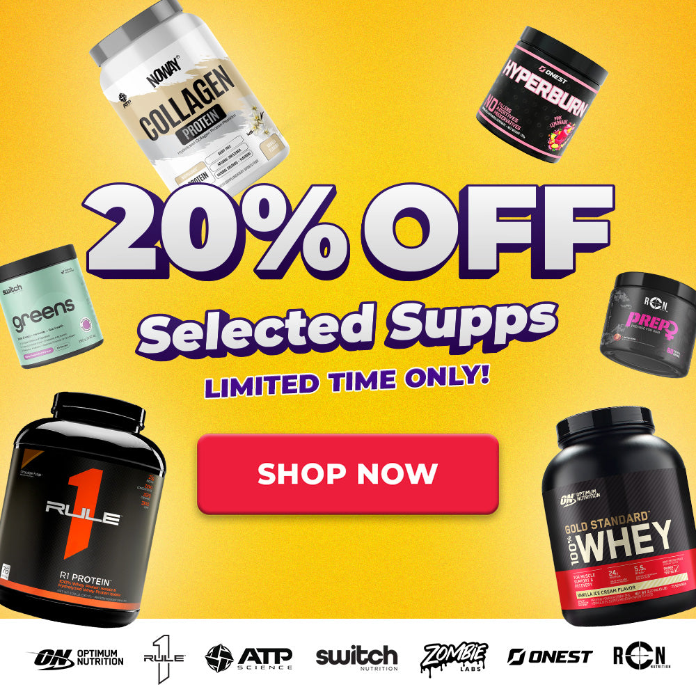 20% OFF SELECTED SUPPS 