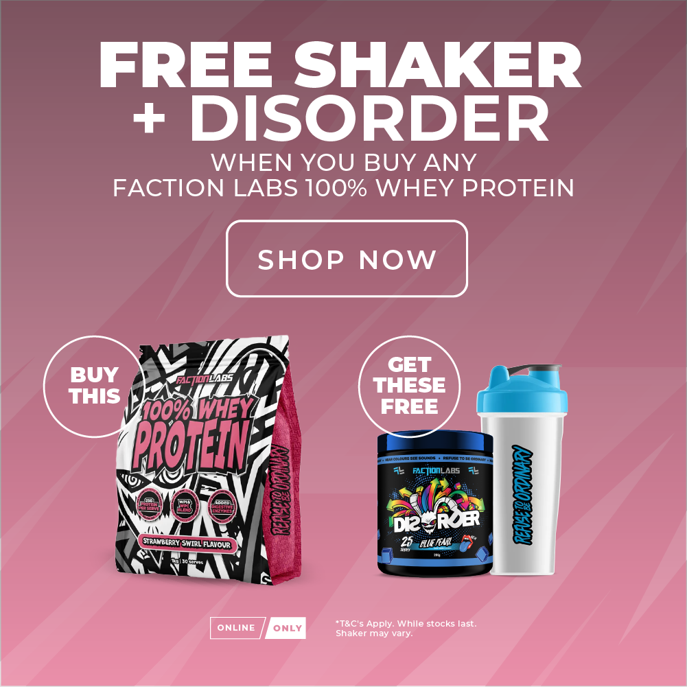 ASN Faction Labs Online Deal - FREE Shaker + Disorder