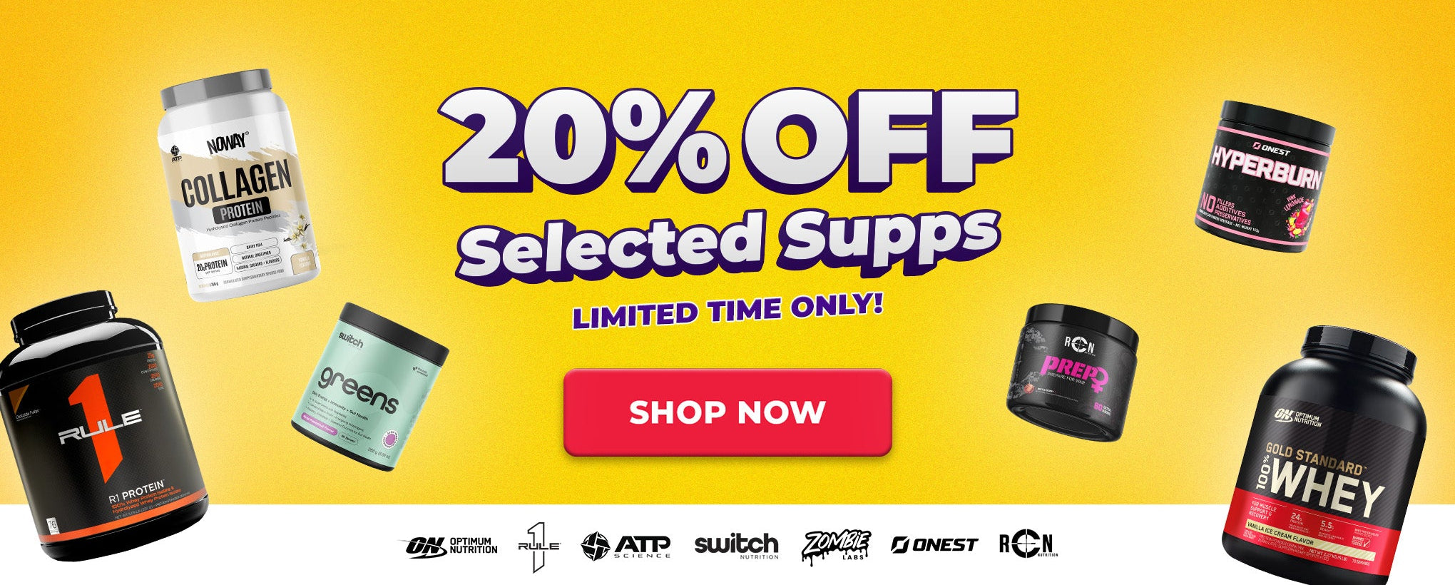 20% OFF SELECTED SUPPS 