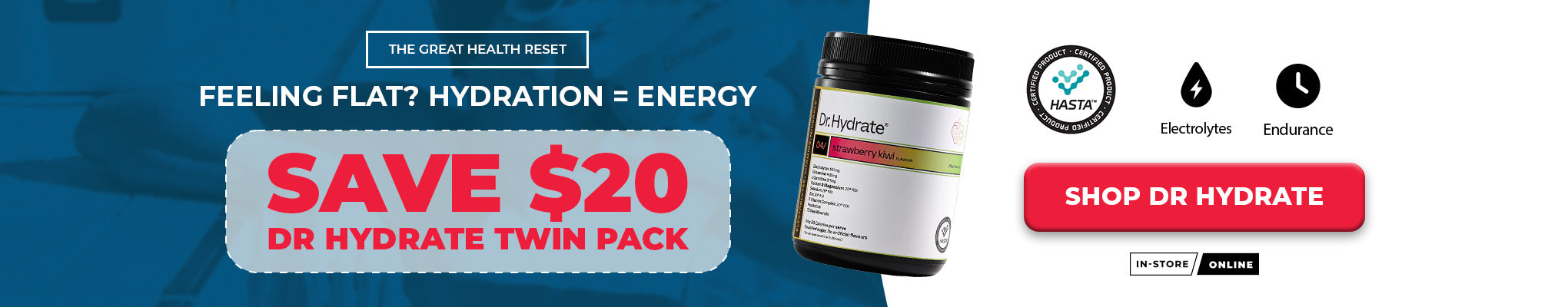 SAVE $20 Dr Hydrate Twin Pack | Great Health Reset