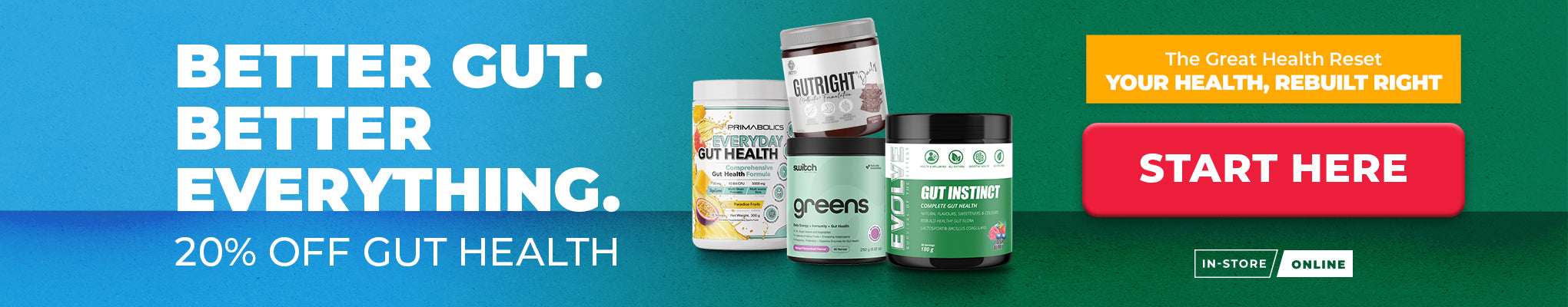 20% OFF GUT HEALTH | Great Health Reset