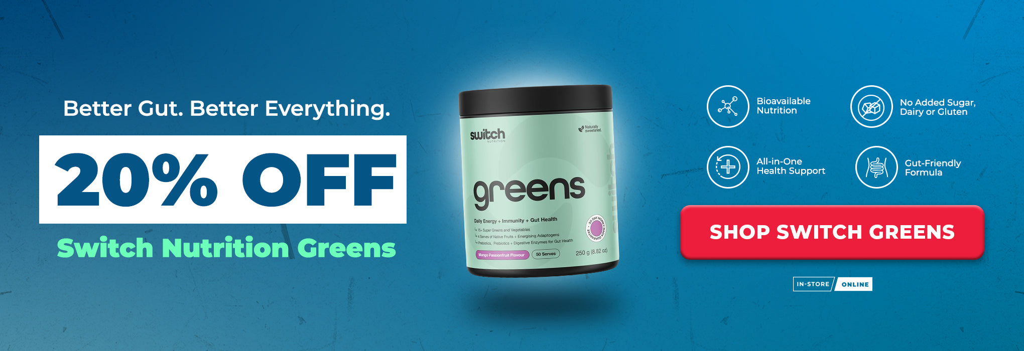 20% OFF Switch Nutrition Greens | Great Health Reset