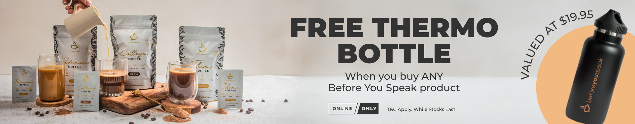 BYS Online Deal - Free Thermo Bottle with any BYS product