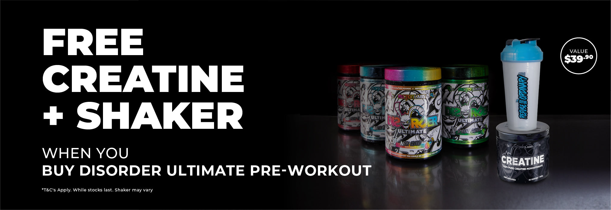 ASN May Deal - FREE Creatine + Shaker with Disorder Ultimate