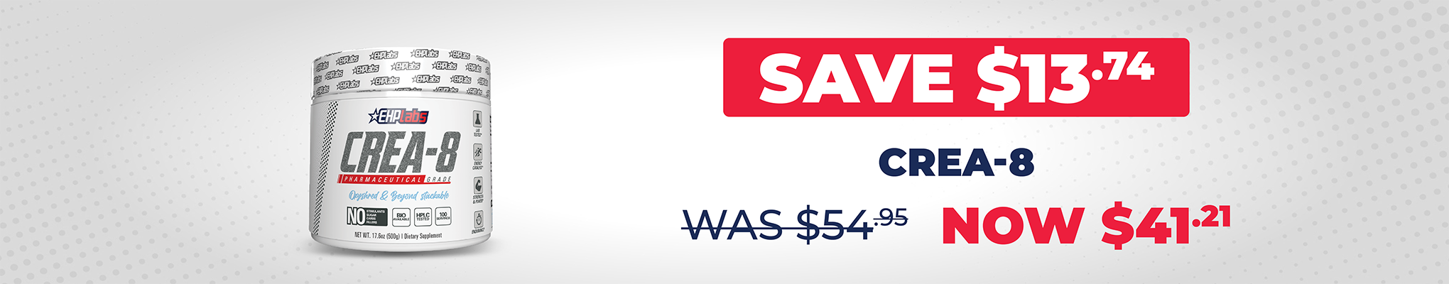 SAVE $13.74 EHP Labs Crea-8