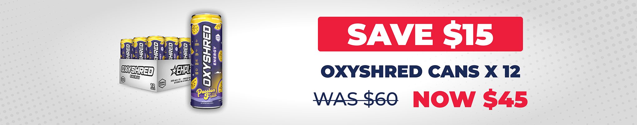 SAVE $15 EHP Labs Oxyshred RTD Case of 12