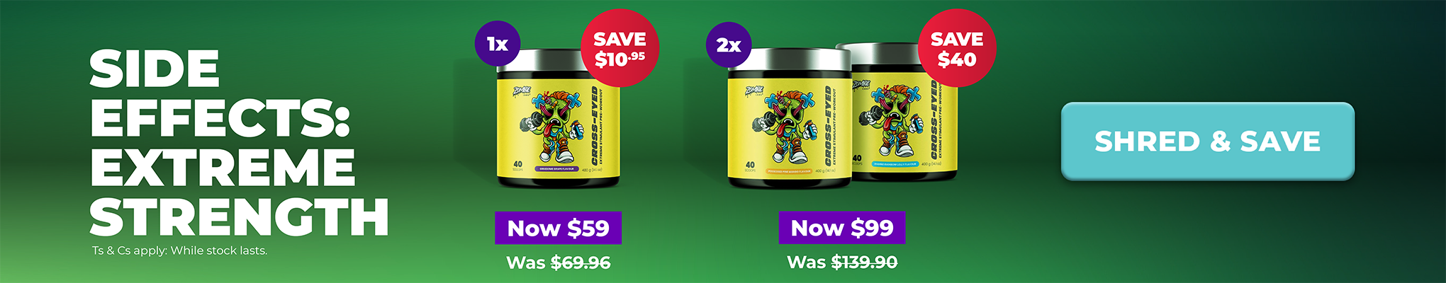 SAVE UP TO $40.90 on Zombie Labs Cross Eyed