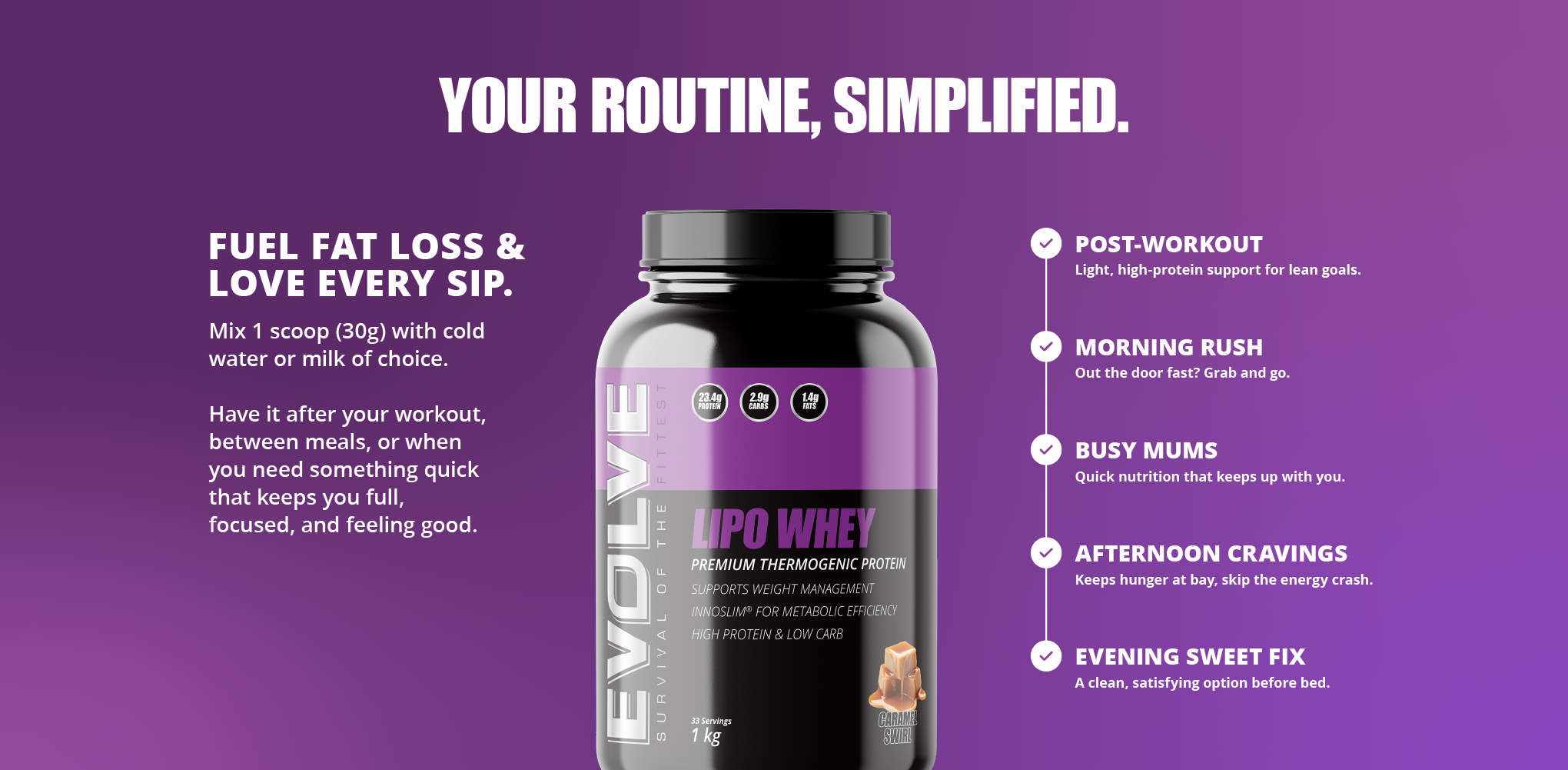 Evolve Lipo Whey: Best Weight Loss Protein