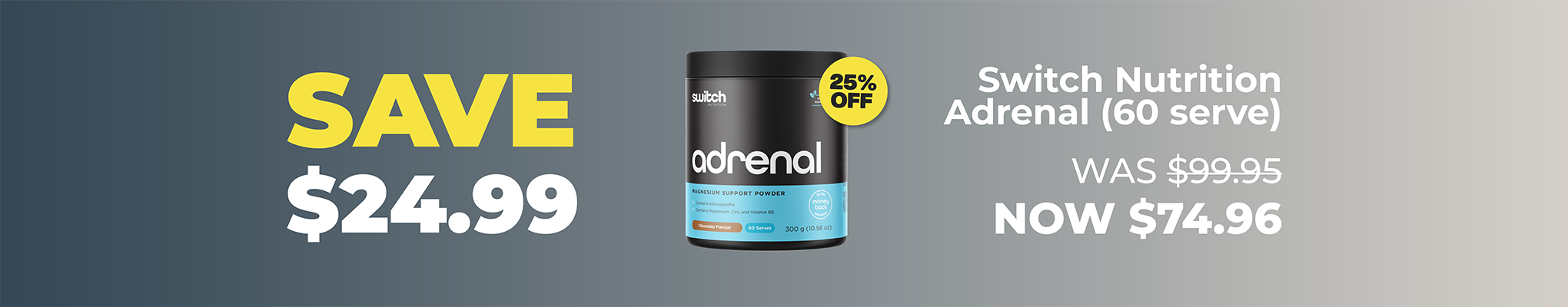SAVE $17.49 Switch Nutrition Adrenal | 25% OFF Switch Nutrition
