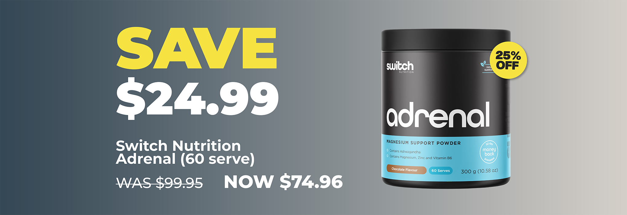 SAVE $17.49 Switch Nutrition Adrenal | 25% OFF Switch Nutrition