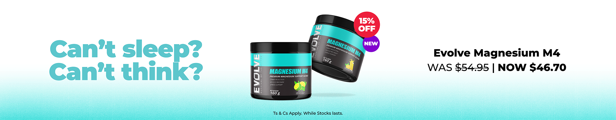 Save 15% on Evolve Magnesium M4