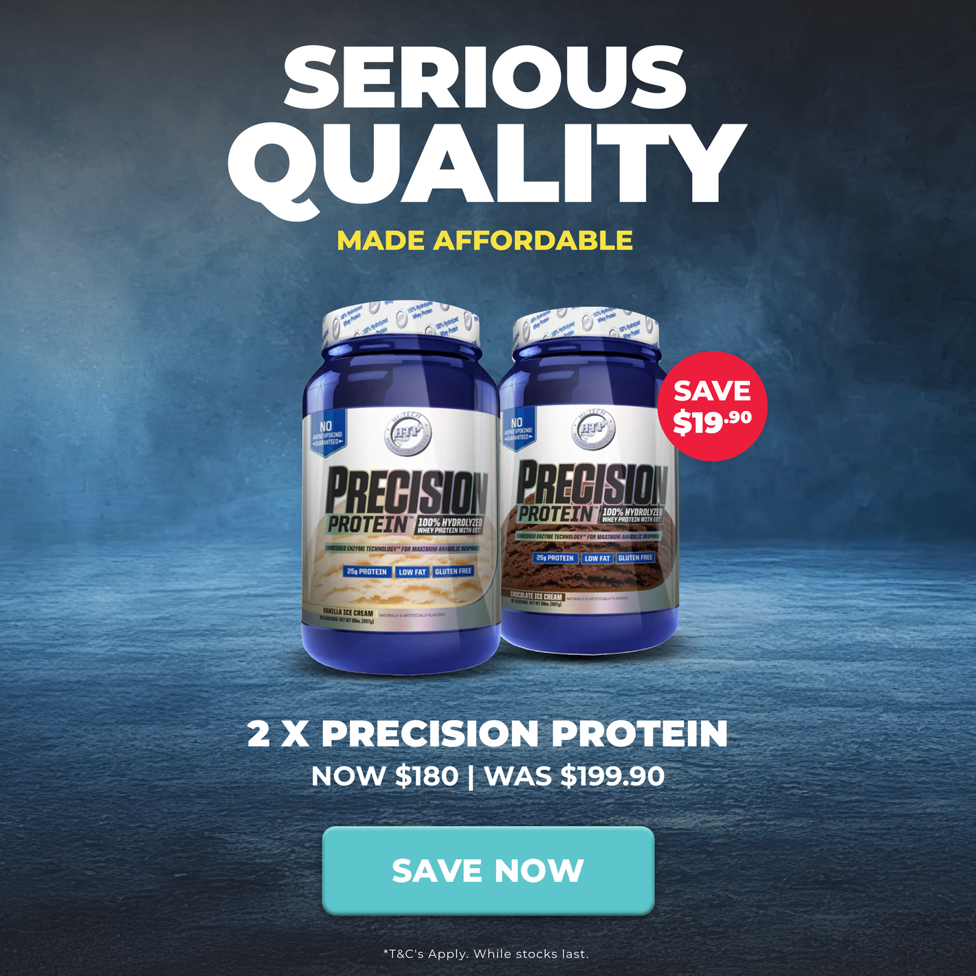 SAVE $19.90 Hi-Tech Precision Protein Twin Pack | March Monthly Deal